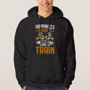 Going To Grandpa's On Train Trains Engineer Graph Hoodie