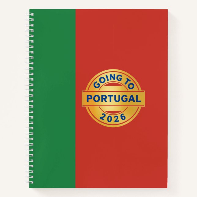 Going to Portugal 2026 Notebook (Front)
