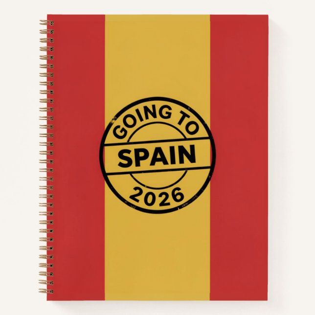 Going to Spain 2026 Notebook (Front)