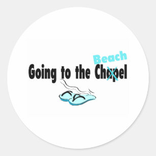 Going To The Beach Classic Round Sticker