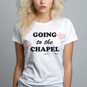 Going to the Chapel   Retro 70's Themed Bride T-Shirt