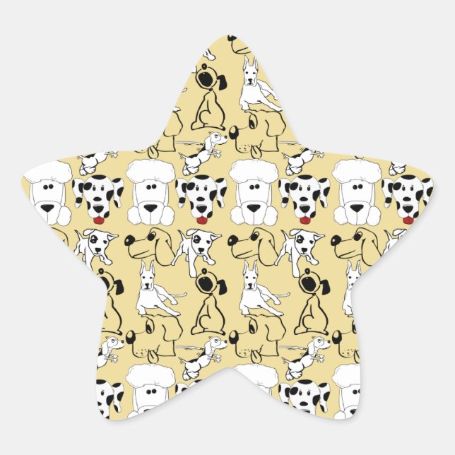 Going to the Dogs Pet Lovers Vet Dog Gifts Star Sticker (Front)