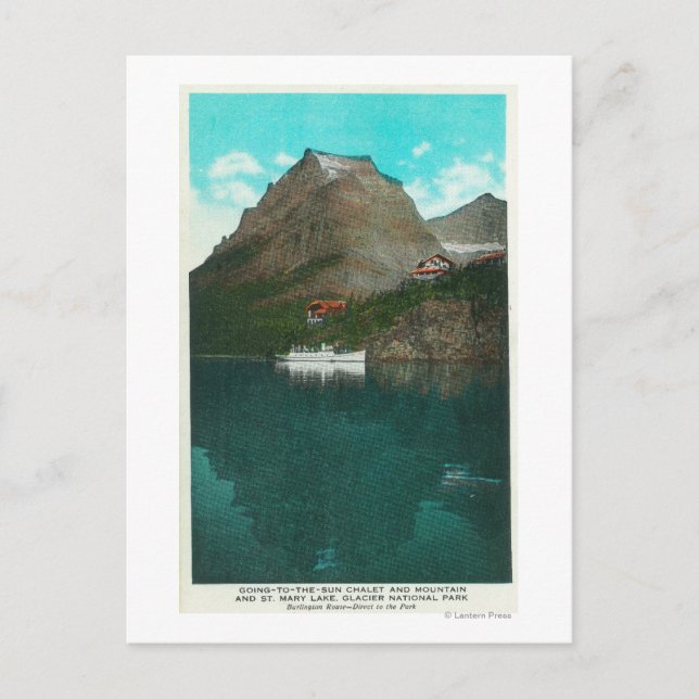 Going-To-The-Sun Chalet View Postcard (Front)