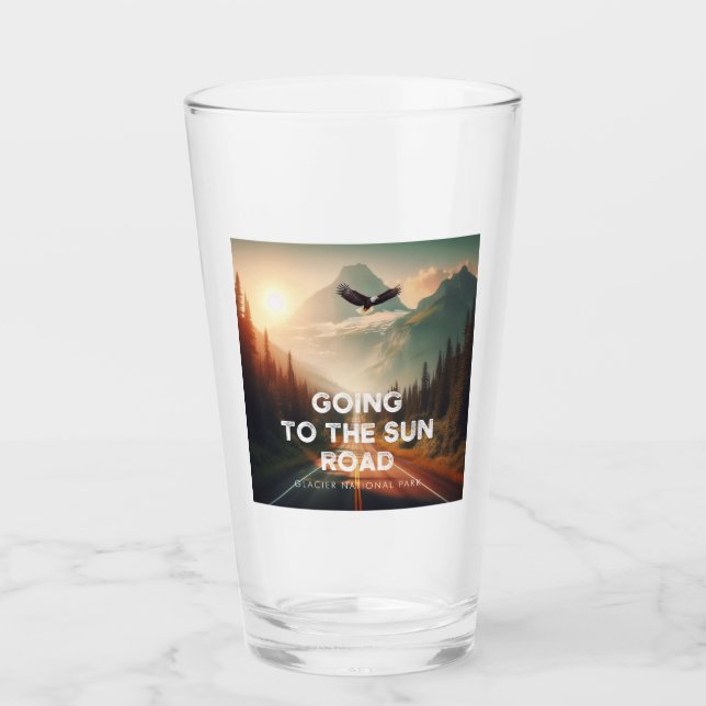 Going To The Sun Road Montana Eagle Glass (Front)