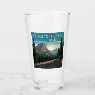 Going To The Sun Road Montana Landscape Glass