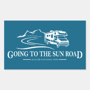Going To The Sun Road Montana Recreational Vehicle Sticker