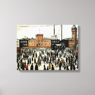 Going To Work L.S Lowry Canvas Print