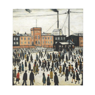 Going To Work L.S Lowry Notepad