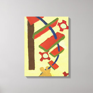 going up the ladder canvas print