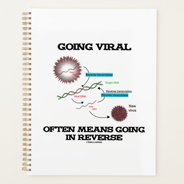 Going Viral Often Means Going In Reverse RNA Humou Planner (Front)
