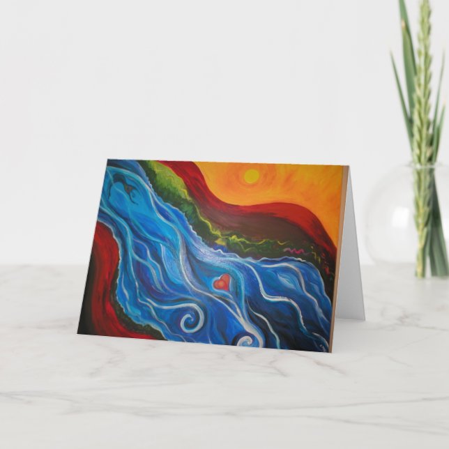 going with the flow card (Front)