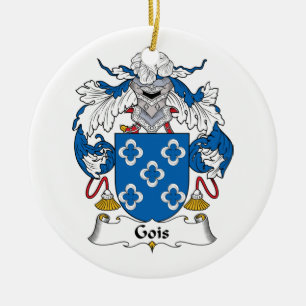 Gois Family Crest Ceramic Ornament