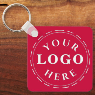 Goji Berry Logo Aluminum Sq Keychain with QR Code