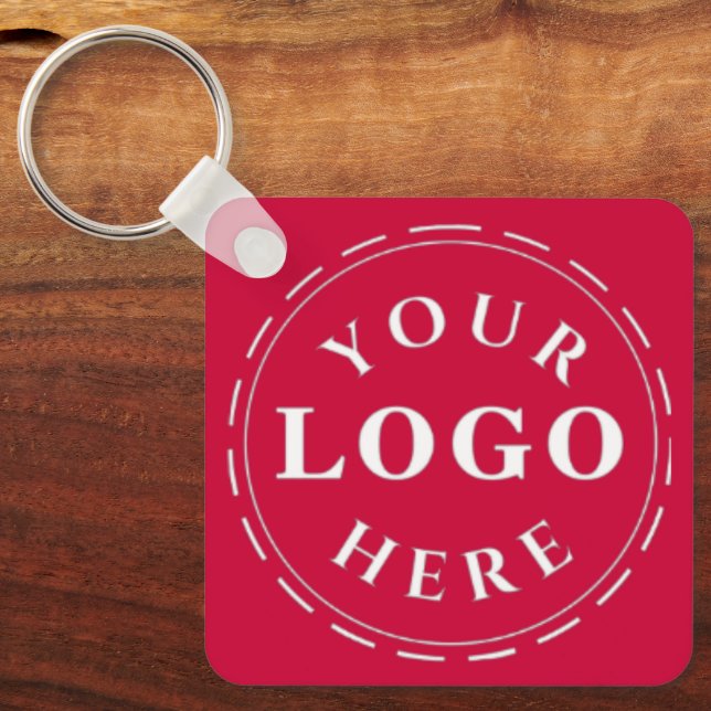 Goji Berry Logo Aluminum Sq Keychain with QR Code (Front)