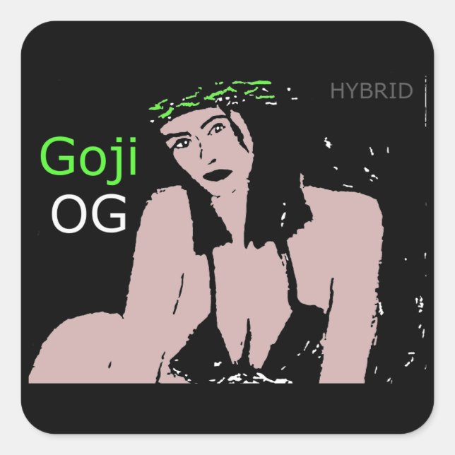 Goji OG HYBRID Square Sticker (Front)