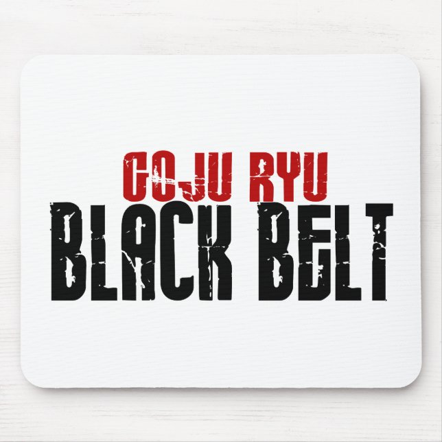 Goju Ryu Black Belt Mouse Pad (Front)