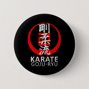 Goju Ryu Karate Symbol Kanji Japan Martial Art Vin 2 Inch Round Button