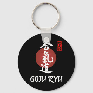 Goju Ryu Karate Uniform Goju Ryu Uniform Calligrap Keychain