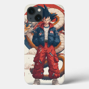 Goku Streetwear Edition: Dragon Ball Z Urban Style iPhone 13 Case