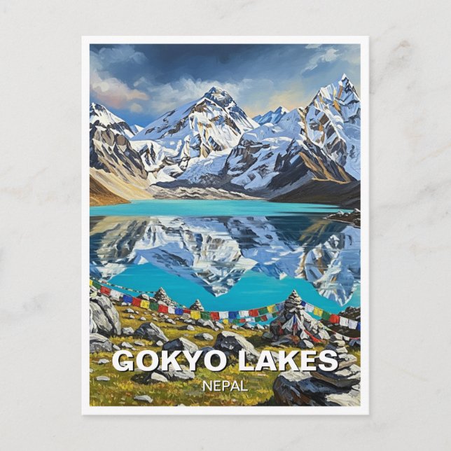 Gokyo Lakes Nepal Postcard (Front)
