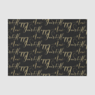 Gol & (ANY COLOR) HAPPY NEW YEAR Custom Party Tissue Paper