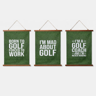 Gol Funny Quotes for Golfer  Hanging Tapestry