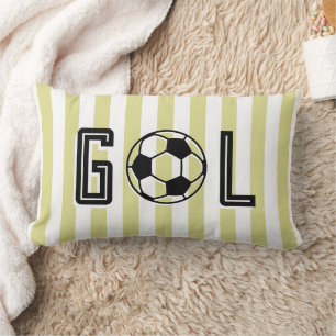Gol Soccer Football Boy Girl Room Decor Lumbar Pillow