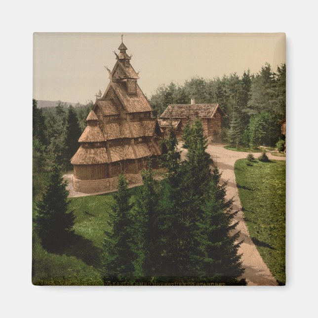 Gol Stave Church, Oslo, Norway Magnet (Front)