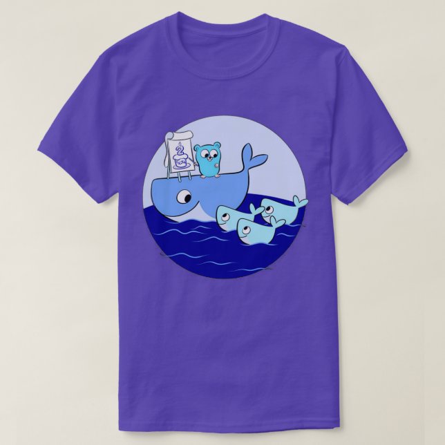 golang gopher docker T-Shirt (Design Front)