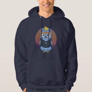 Golang gopher in cyberpunk style hoodie