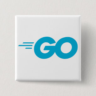 Golang Logo 2 Inch Square Button