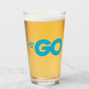 Golang Logo (Go Programming Language) Glass