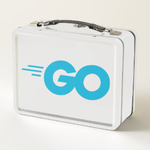 Golang Logo (Go Programming Language) Metal Lunch Box