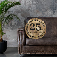 Gold 25th Anniversary Business Logo