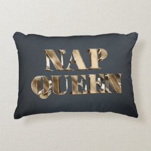 Gold 3D Nap Queen Accent Pillow