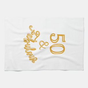 Gold 50 and Fabulous Kitchen Towel