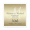 Gold 50th Wedding Anniversary Paper Napkins