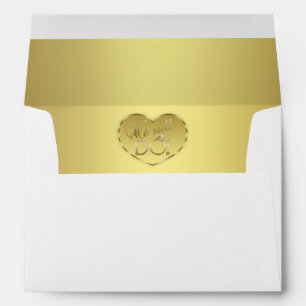 Gold 50th Wedding Anniversary We still DO Envelopes