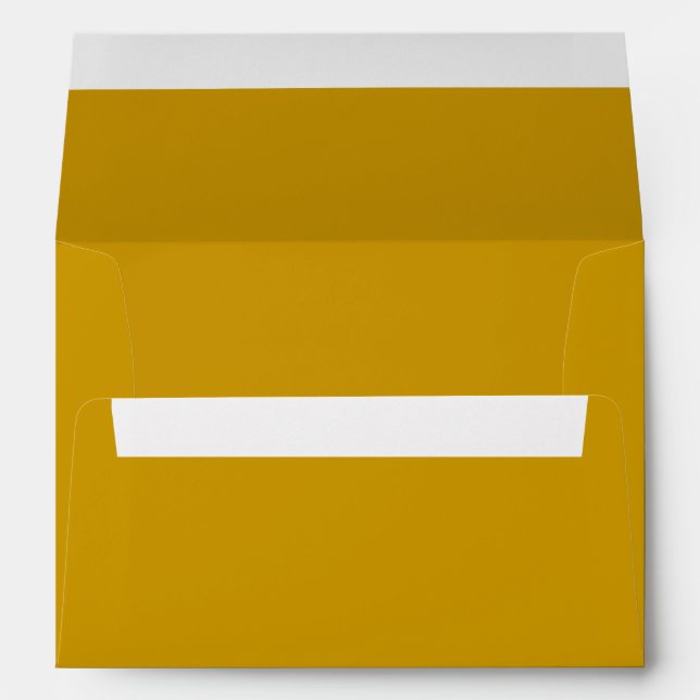 Gold 5x7 A7 Inside Colour Envelope (Back (Bottom))