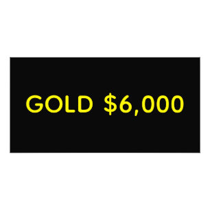 Gold $6,000 Market Celebration Photo Print