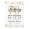 Gold 70th Birthday Save Date Confetti