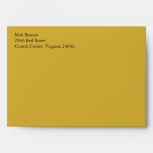 Gold A7 5x7 Custom Pre-addressed Envelopes