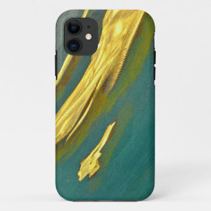 Gold Abstract iPhone 11 Case