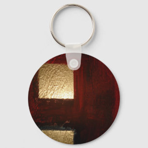 Gold Abstract Keychain