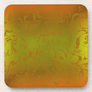 Gold Abstract Swirl Coaster