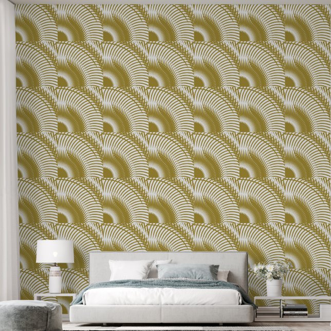 Gold Abstract Wallpaper (Bedroom)