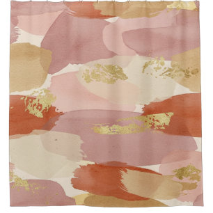 Gold Accented Fluid Art - Sienna Marble (7)