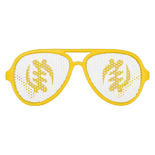 Gold Adinkra Gye Nyame Adulte Aviator Lunettes de 