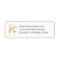 Gold Airplane Love Travel Return Address