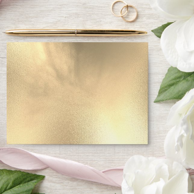 Gold Alcohol Ink Chic Elegant Envelope (Wedding)